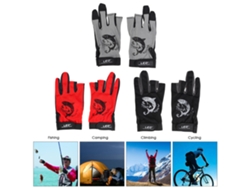 Guantes De Pesca Sin Dedos, Transpirables, De Secado Rápido Y Antideslizantes Para Pescar, Andar En Bicicleta, Acampar Y Correr.