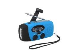 Rádio De Emergência Luxora Com Manivela, Rádio Meteorológico Solar, 1200mah, Am/fm/noaa, Rádio De Emergência Portátil Com Carregamento Solar.