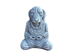 Figura De Buda Con Forma De Perro Para Jardín, Estatua Zen De Animales Para Uso Interior/exterior.