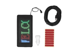 Panel Led Flexible 190x90mm 16x32, Control App Bluetooth, Texto Animación Personalizado, Pantalla Deslizante Publicitaria