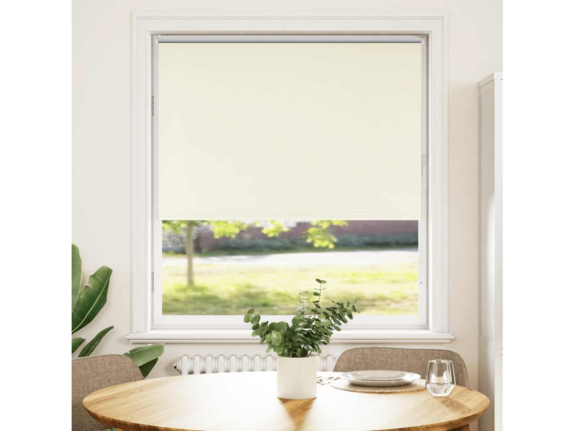 Maison Exclusive - Estor Enrollable Opaco Blanco Roto 115x175cm Tela Ancho 110,7cm