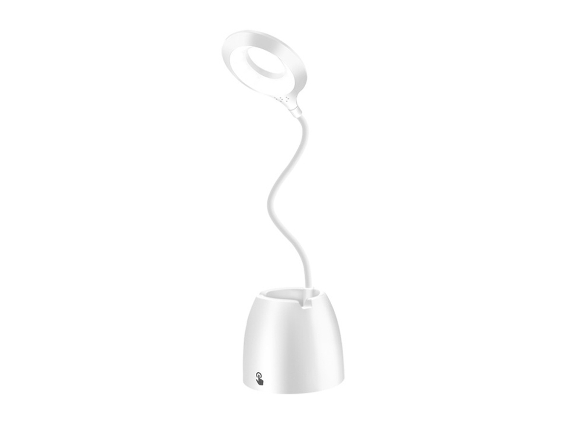 Lâmpada De Mesa De Aprendizagem - Branca - Plug-In Usb Com Três Velocidades De Toque JEIIBRZUI