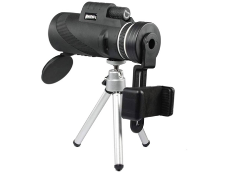 Prismáticos ENKERS Monocular compacto 40X60 HD con soporte para teléfono FMC Bak4 Lente prismática impermeable para observación de aves Camin-Black...