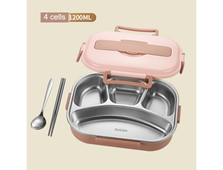 Fiambrera Bento a prueba de fugas para adultos - Fiambrera y vajilla-1.2L LUUCOZK