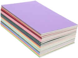 Juego De 18 Cuadernos Coloridos Con Tapa De Papel Kraft Y Páginas Flexibles Rayadas Para Diario Personal.