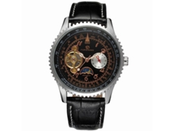 Reloj De Pulsera Mecánico Automático Multifuncional Para Hombre Forsining, Negro