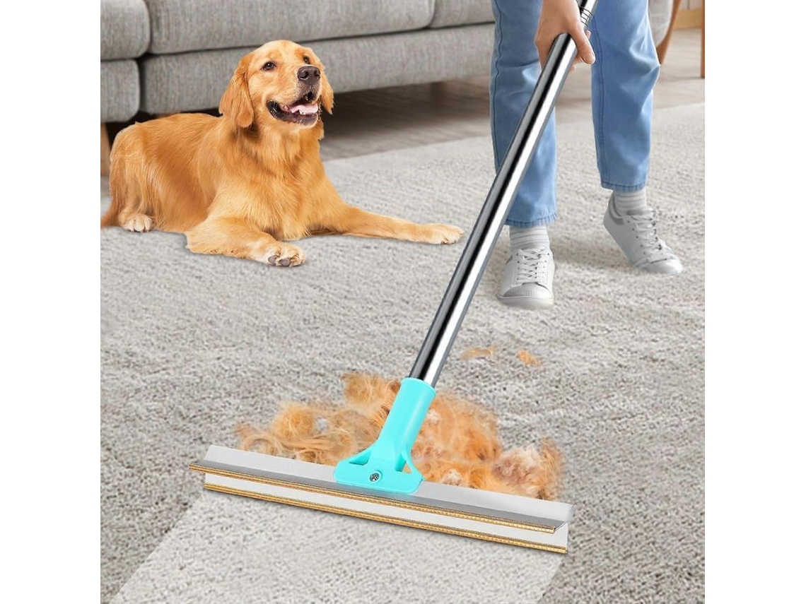 Quitapelos Mascotas Tipo Rastrillo Para Alfombras, Perro, Reutilizable Mango Ajustable 16,7m