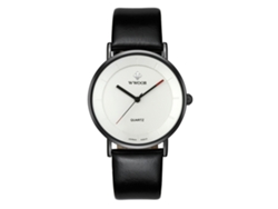 Reloj De Pulsera Casual Para Hombre Wwoor Analógico De Acero Inoxidable Cuarzo Con Correa Pu