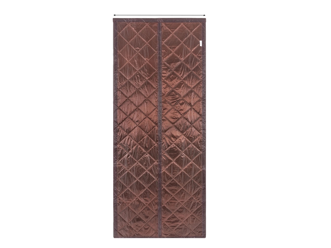 Cortina magnética para puerta, aislamiento térmico, reducción de ruido, color café