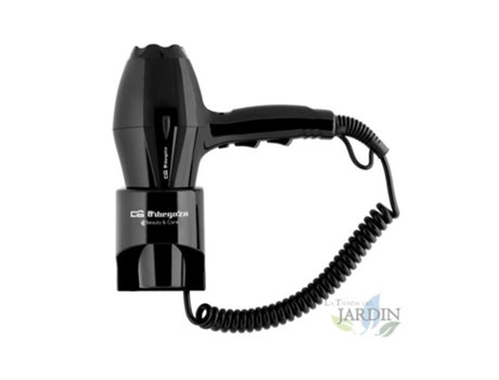 Secador de Hotel Color Negro ORBEGOZO Potencia 1.800-2.000 W 2 Potencias de Velocidad 3 Niveles de Temperatura ORBEGOZO