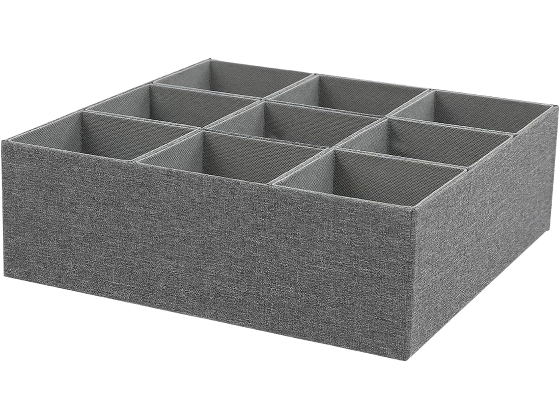 Organizador de cajones con divisores para calcetines, organizador de calcetines para cajón, caja organizada Gokoco