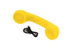 Auriculares Bluetooth Inalámbricos Retro Para Teléfonos Móviles, Recargables, Antirradiación, Amarillos.