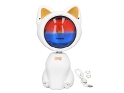 2026-lámpara De Luz Nocturna Gato Blanco Proyección Amanecer 360° Cabeza Ajustable Carga Usb Para Vlog