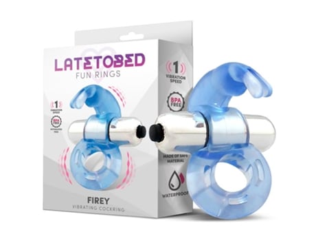 Anillo Vibrador Con Conejito Azul LATETOBED