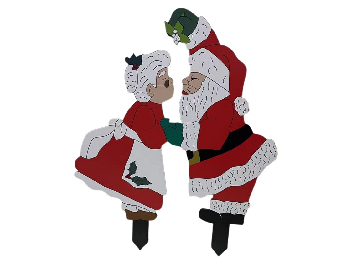 Estacas Navideñas Para Jardín, Letreros Decorativos De Madera Para Exteriores.