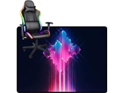 Tapete Cadeira Gamer Escritório Antiderrapante Carpete Retangular Jogos, Escritório, Carpete,