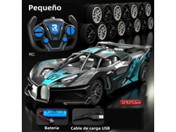 (Azul 21cm) Coche Eléctrico de Alta Velocidad con Control Remoto, Coche Eléctrico Infantil para Deportes.