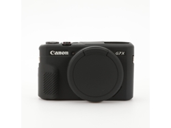Funda protectora de silicona HEXINYIGJLY para Canon Powershot G7x, antiarañazos, incluye tapa de objetivo negra.