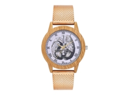 Reloj De Cuarzo Unisex Con Correa De Silicona Moda Para Hombre Y Mujer (oro Rosa)
