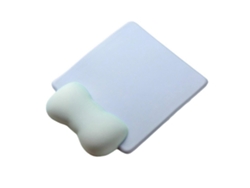 Alfombrilla de ratón para juegos con soporte ergonómico de silicona suave para la muñeca y almohadilla de espuma viscoelástica duradera, color azul Qing Chennnls
