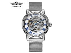 (estilo 3) Reloj Mecánico Con Correa De Malla, Cuerda Manual, Esfera Con Números Romanos.