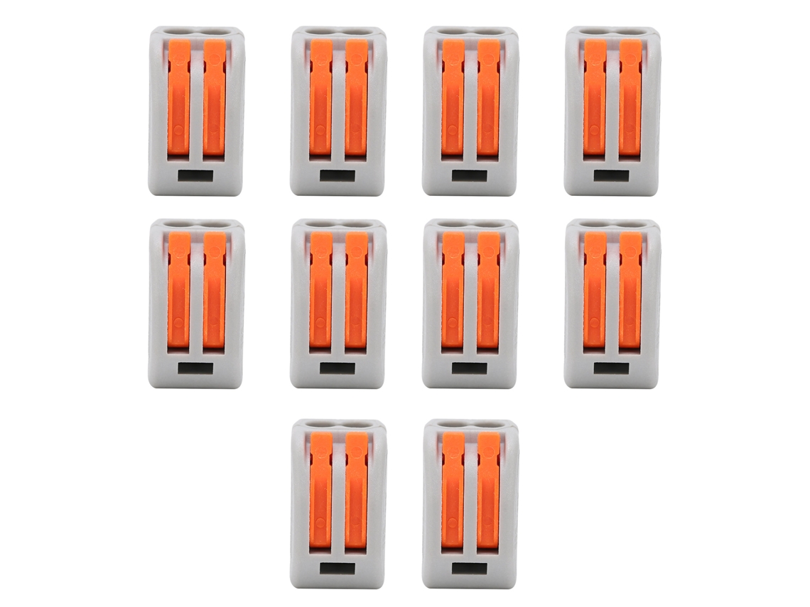 2026as-10 Piezas de Conector Terminal de Bloque de Cable Abrazadera Rápida para Cable Flexible Rígido Pct212