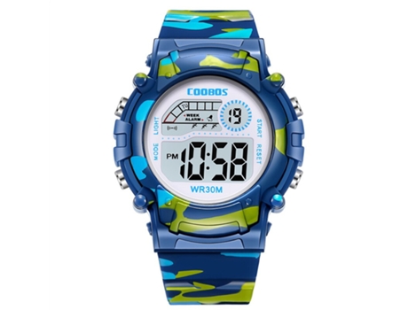 Reloj Para Niños , Deportivo Militar, Reloj Digital Para Niños, Reloj Para Estudiantes, Reloj De Moda Con Luz Nocturna Led, Despertador De Camuflaj...