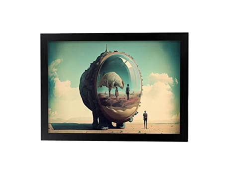 NACNIC Poster Lente Gigante En Estilo Surrealismo Cinematográfico Ilustraciones Y Grabados De Historieta Abstracta Y Artística A3