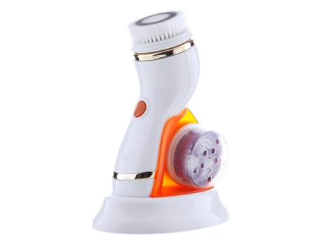 Cepillo de limpieza facial eléctrico impermeable 4 en 1, cepillo de limpieza para eliminación de exfoliación y tratamiento profundo de BISBISOUS