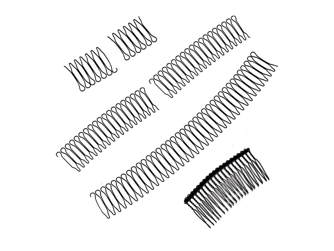 Vlrla-5unidades Black U Shape Stretch Invisible Cabelo Fixer Comb