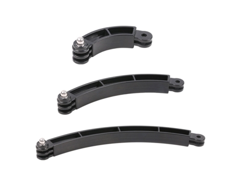 Soporte para Casco SLOWMOOSE 3 Vias para Selfie Stick Curvo para GoPro