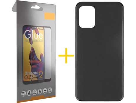 Kit Funda + Protector de Pantalla Xiaomi Mi 10 Lite SKYHE Cristal Templado 8568 Negro