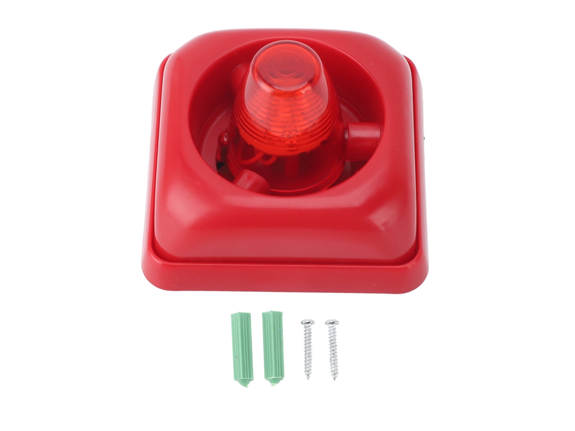 Alarma Led Sonora Y Visual Con 3 Modos Para Señalización De Incendios Y Seguridad, Dc12v/24v
