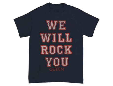 Camiseta ROCKINSTONE Queen We Will Rock You (M)
