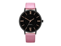 Reloj De Cuarzo Clásico Elegante Estilo Empresarial Para Parejas Unisex Regalo (rojo Rosa)