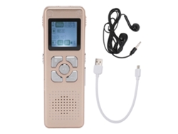 Grabadora De Voz Digital Con Reducción De Ruido, Micrófonos Duales, Activación Por Voz Y Grabadora Mp3 De 8 Gb.