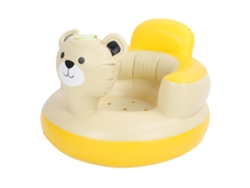 Cadeira Inflável Para Bebê Com Bomba De Ar Integrada Pvc Sofá De Banho Apoio Lombar Cartoon Urso