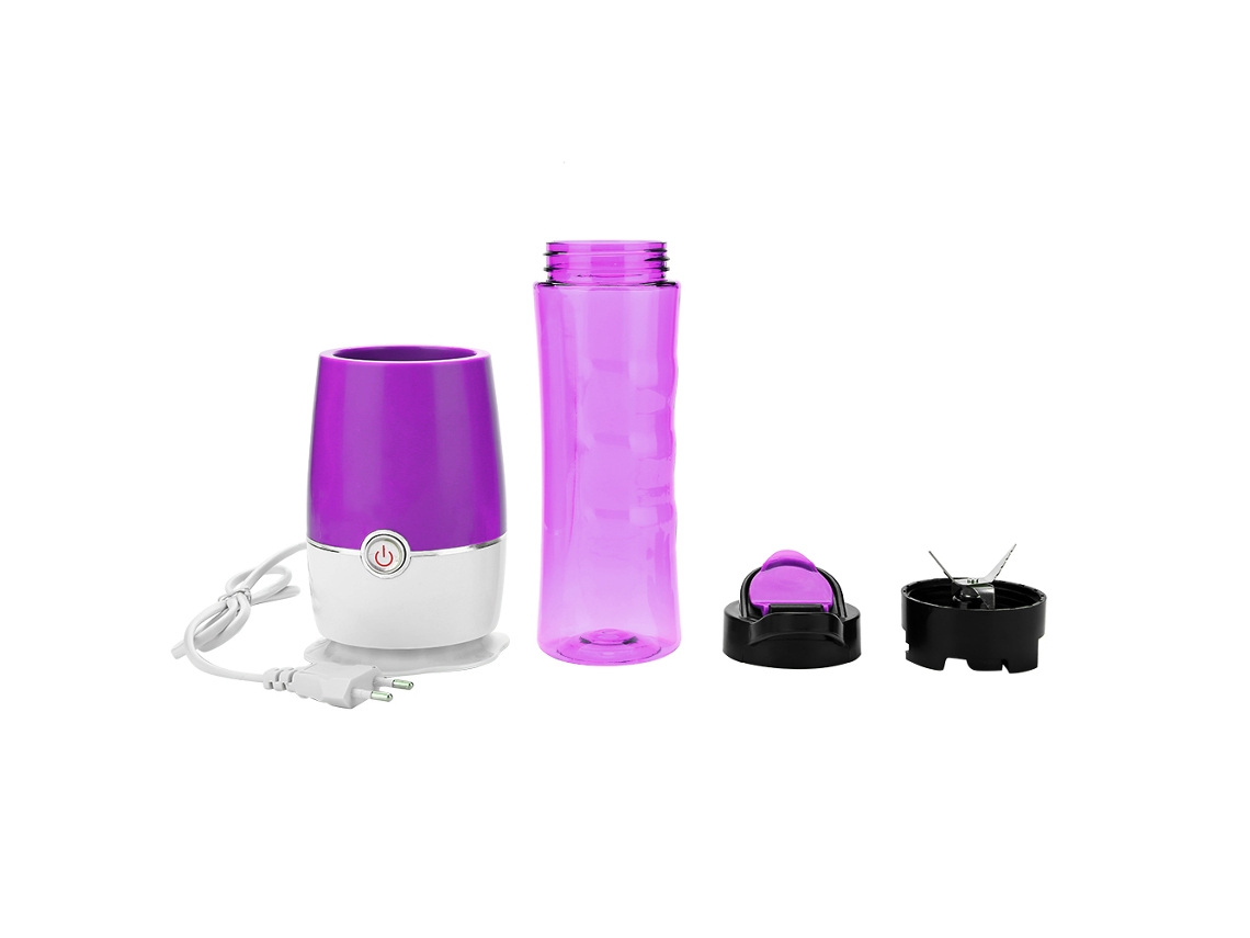 RELAVAEV Triturador de frutas portátil multifuncional para sucos e vitaminas (roxo, plugue UE 220V)