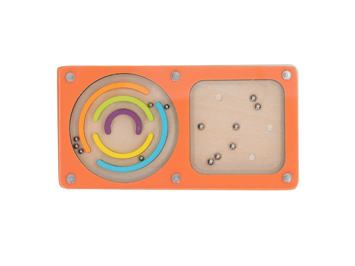 Juego de pinball portátil para niños, educativo, para aprendizaje temprano, con colores brillantes y motricidad fina, seguro, hecho de madera, para niños.