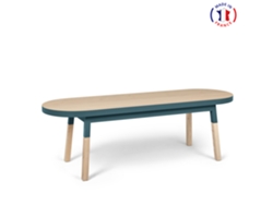 Mesa de Centro MON PETIT MEUBLE FRANÇAIS (Azul Gris Lehon - Madera - 140 x 45 x 45 cm)