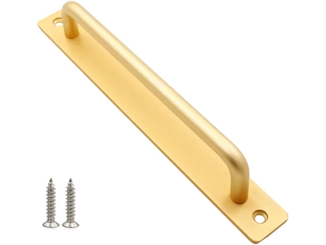 Tirador De Puerta Corredera Aleación Aluminio Para Armarios Cocina Cajones Muebles Y Baño (dorado), Resistente