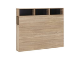 Cabecero de Cama Zeus 165 cm con almacenaje Roble 2 Puertas 9 Huecos VS VENTA-STOCK