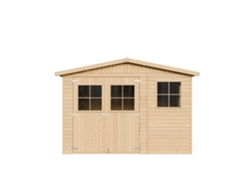 Caseta de Jardín de Madera TIMBELA M335 + M335G con Piso (9 M² - 226 x 324 x 316 cm)