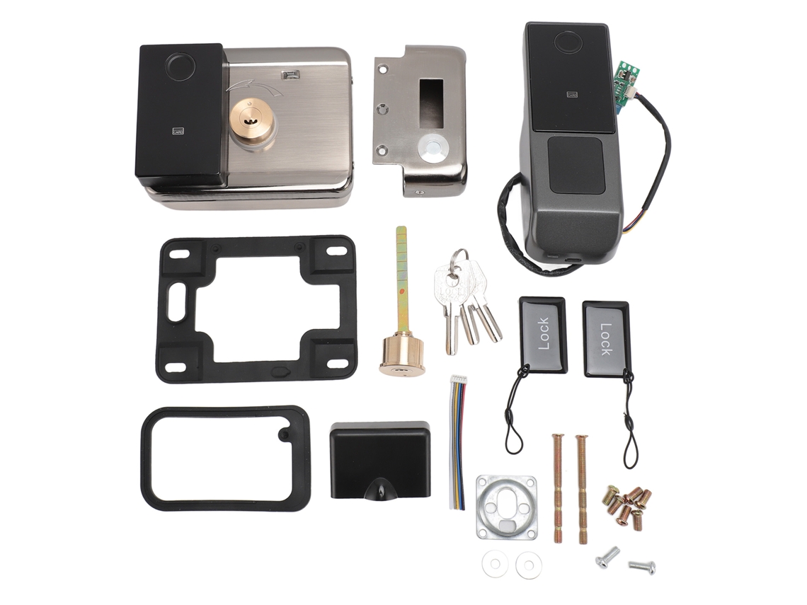 Cerradura inteligente WiFi Tuya IP67 con acceso mediante huella dactilar, contraseña, tarjeta y llave.