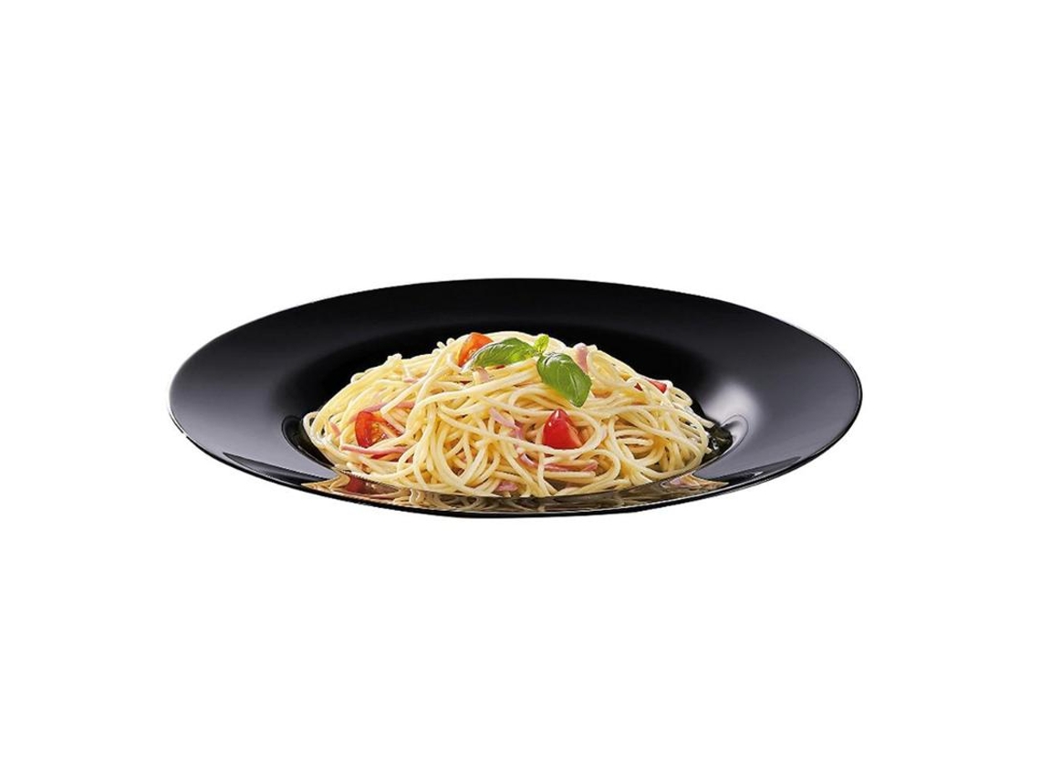 Plato pasta 28,5 cm friends negro