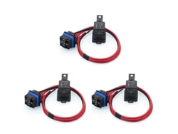 Relé Automotriz Impermeable 12v 60/80a 5-pin Con Cable 12 Awg Para Luces Y Accesorios Off Road (3 Unidades) Como Se Muestra