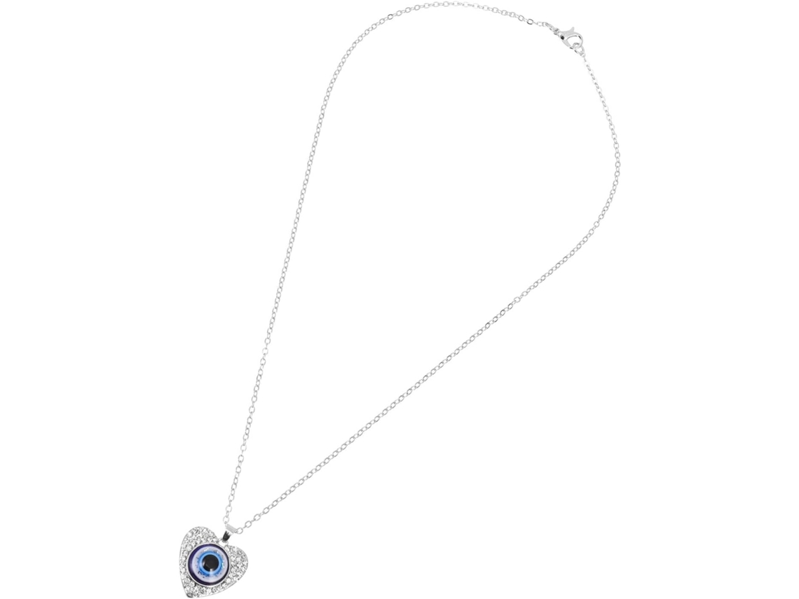 Conjunto De 3 Collares Con Colgante De Ojo Azul En Vidrio Y Aleación, Accesorios De Moda Creativos Y