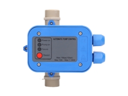 Interruptor de control de presión para bomba de agua 1,5-3,0 bar, resistente al agua, ajustable, 110-120 V, 0,75 kW, azul grisáceo