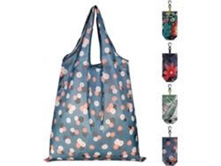 Juego de 4 bolsas de compra reutilizables, plegables y lavables. GOKOCO