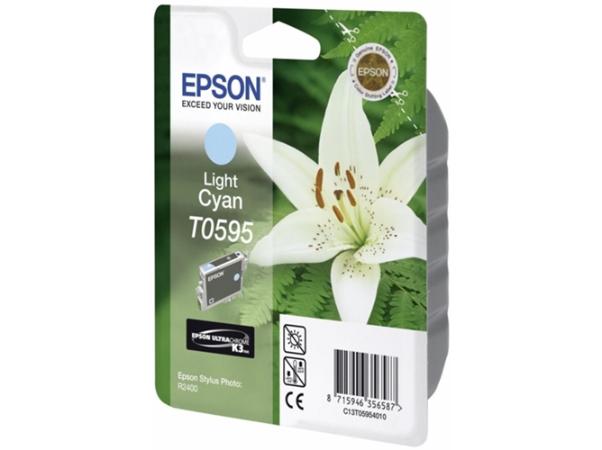 Cartucho EPSON T0595 Ciano (C13T059540 - 450 páginas)